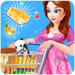 pregnant mom food shopping android application logo